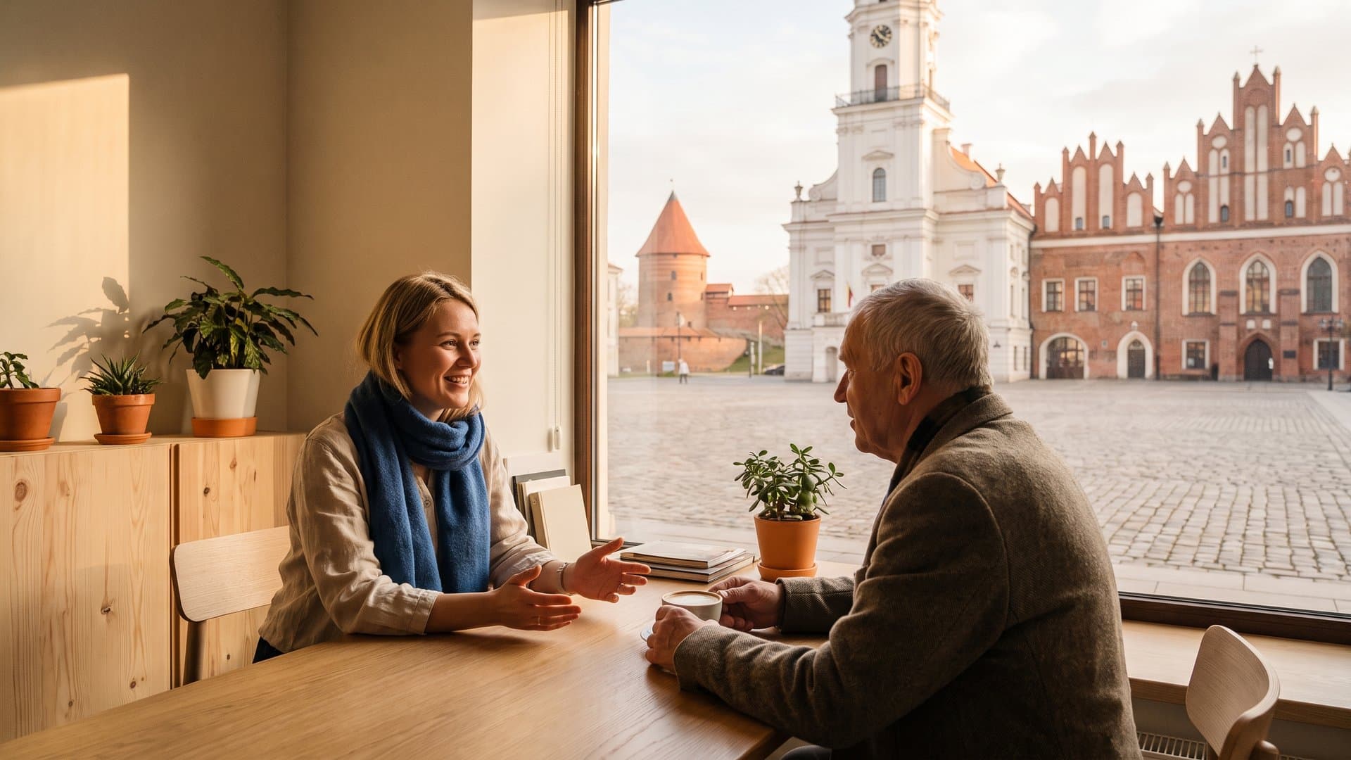 Besišypsanti administratorė atsako į kliento klausimą